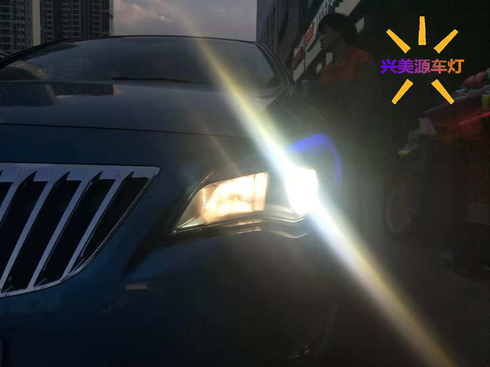 贵阳车灯改装别克英朗大灯改装升级